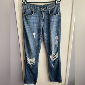 Carmar 27 Low Rise Ripped Jeans